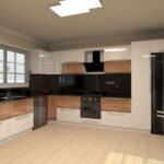 Akril materiallı mətbəx mebeli