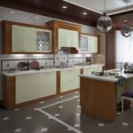 MDF-boya materiallı mətbəx mebeli